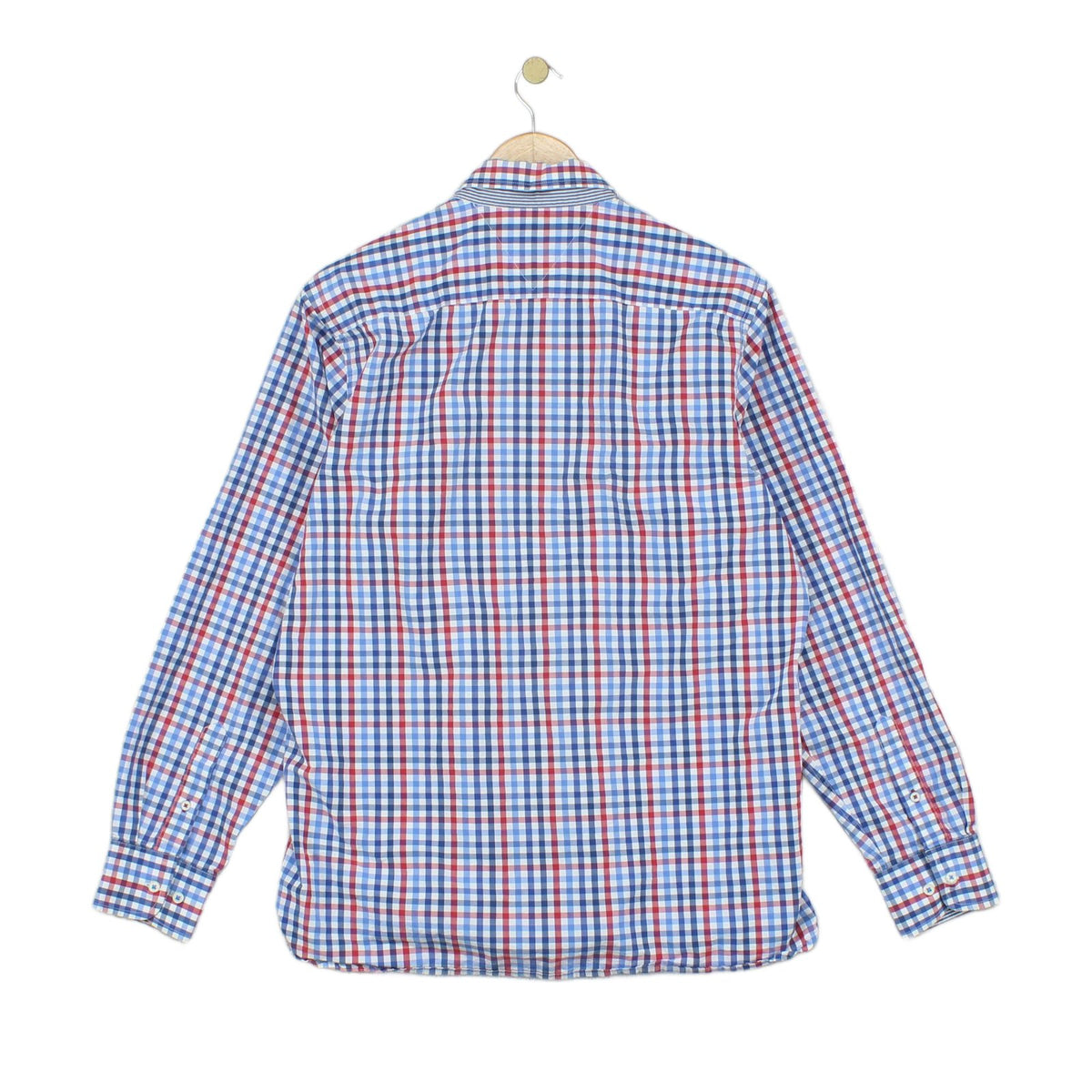 Mens Check Shirt Long Sleeve Classic
