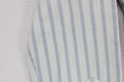 Mens Striped Shirt Button Up Long Sleeve