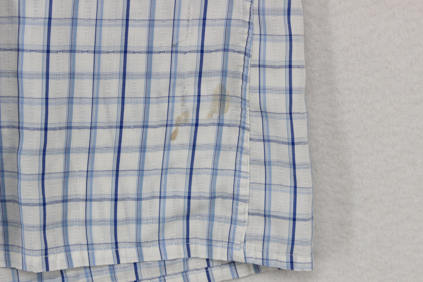 Mens Shirt Check Short Sleeve