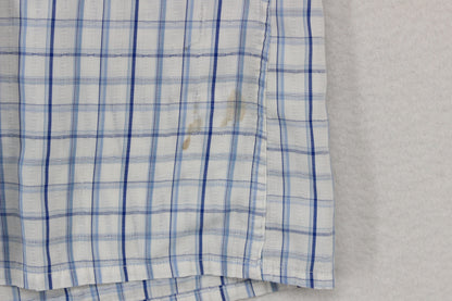 Mens Shirt Check Short Sleeve