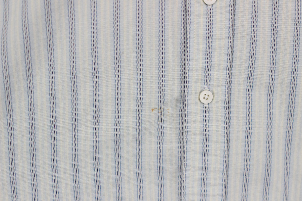 Mens Striped Shirt Button Up Long Sleeve