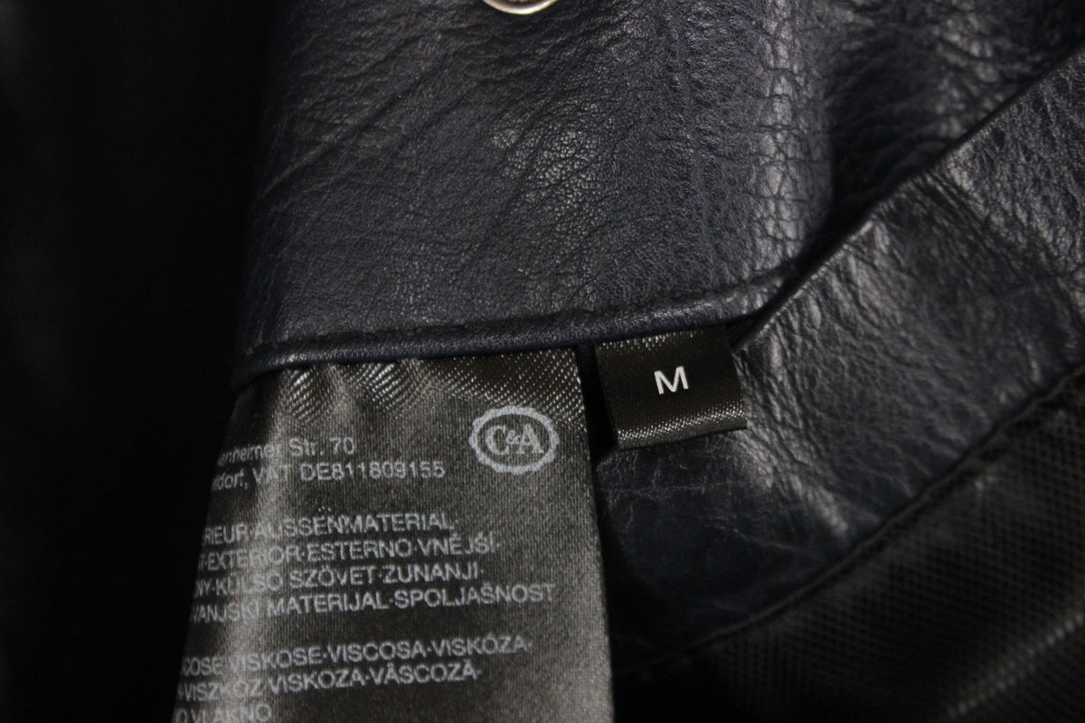 Mens Biker Jacket Full Zip