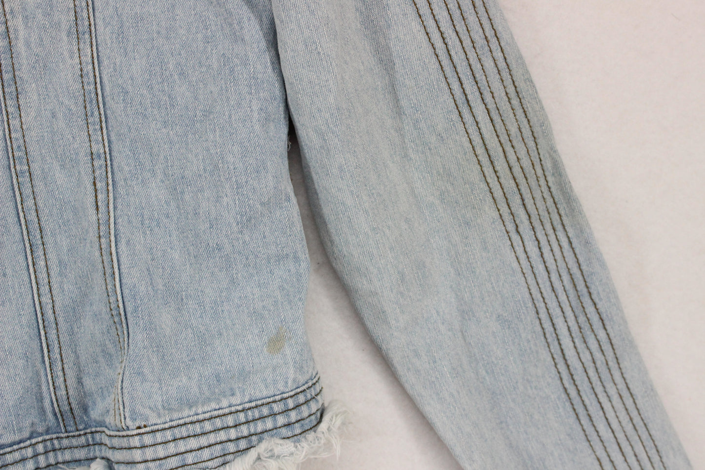 Womens Denim Jacket Patch Motorcycle