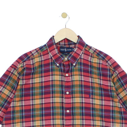 Mens Check Shirt Short Sleeve