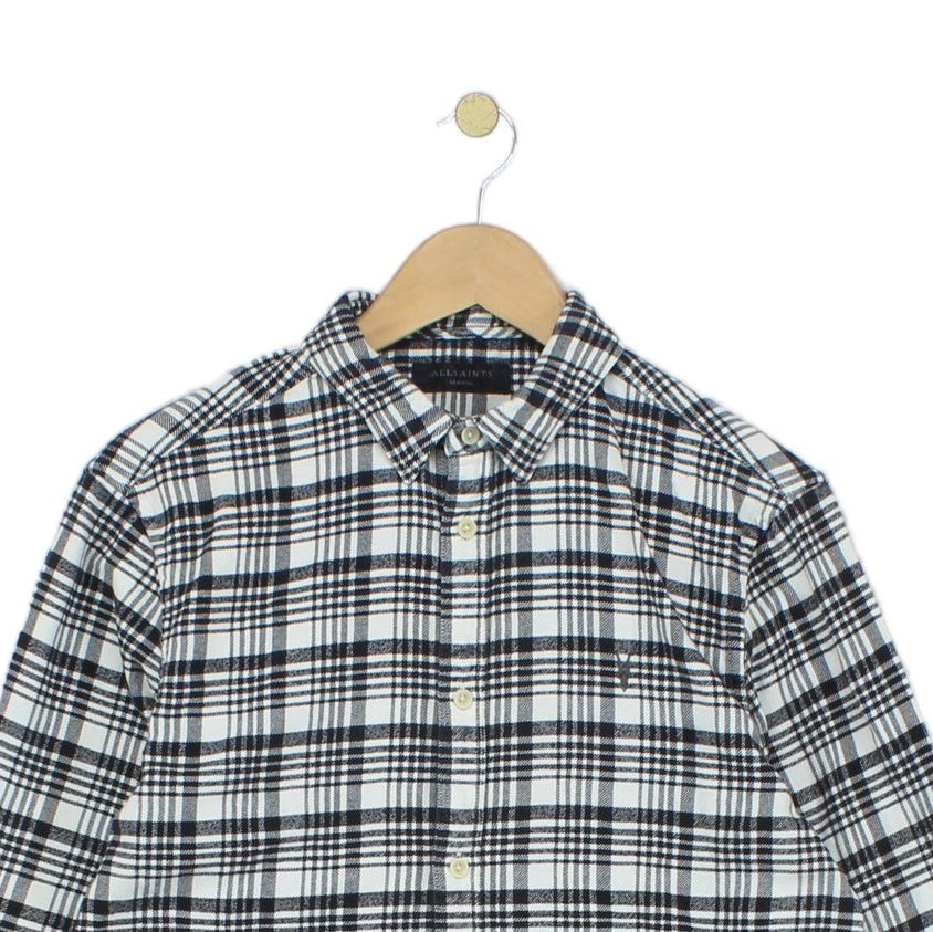 Mens Plaid Shirt Long Sleeve Check