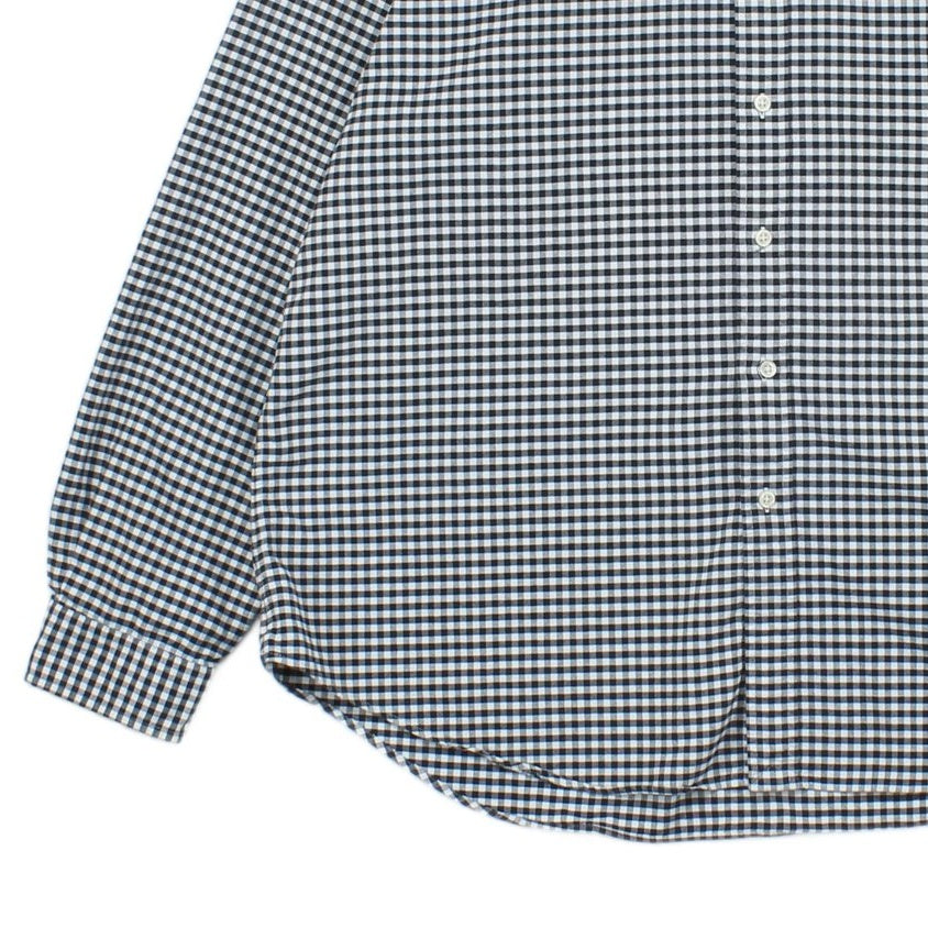 Mens Check Shirt Long Sleeve Button Down