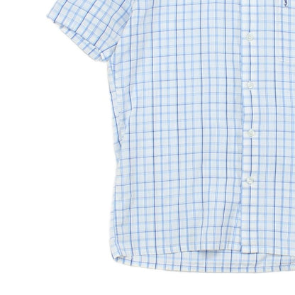 Mens Shirt Check Short Sleeve