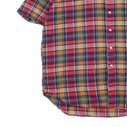 Mens Check Shirt Short Sleeve