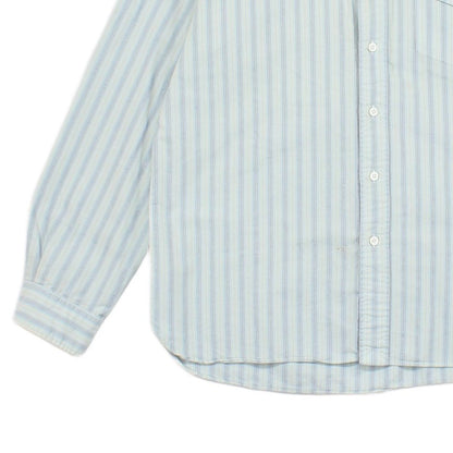 Mens Striped Shirt Button Up Long Sleeve
