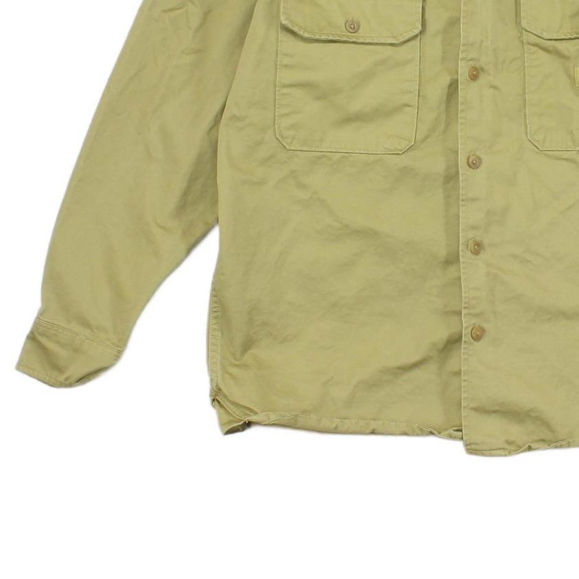 Mens Shirt Long Sleeve Workwear Cotton