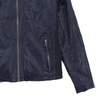 Mens Biker Jacket Full Zip