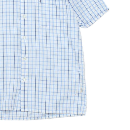 Mens Shirt Check Short Sleeve