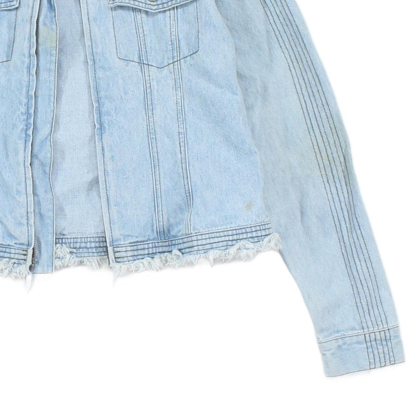 Womens Denim Jacket Patch Motorcycle