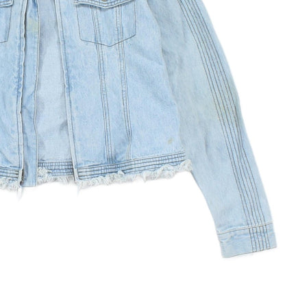 Womens Denim Jacket Patch Motorcycle