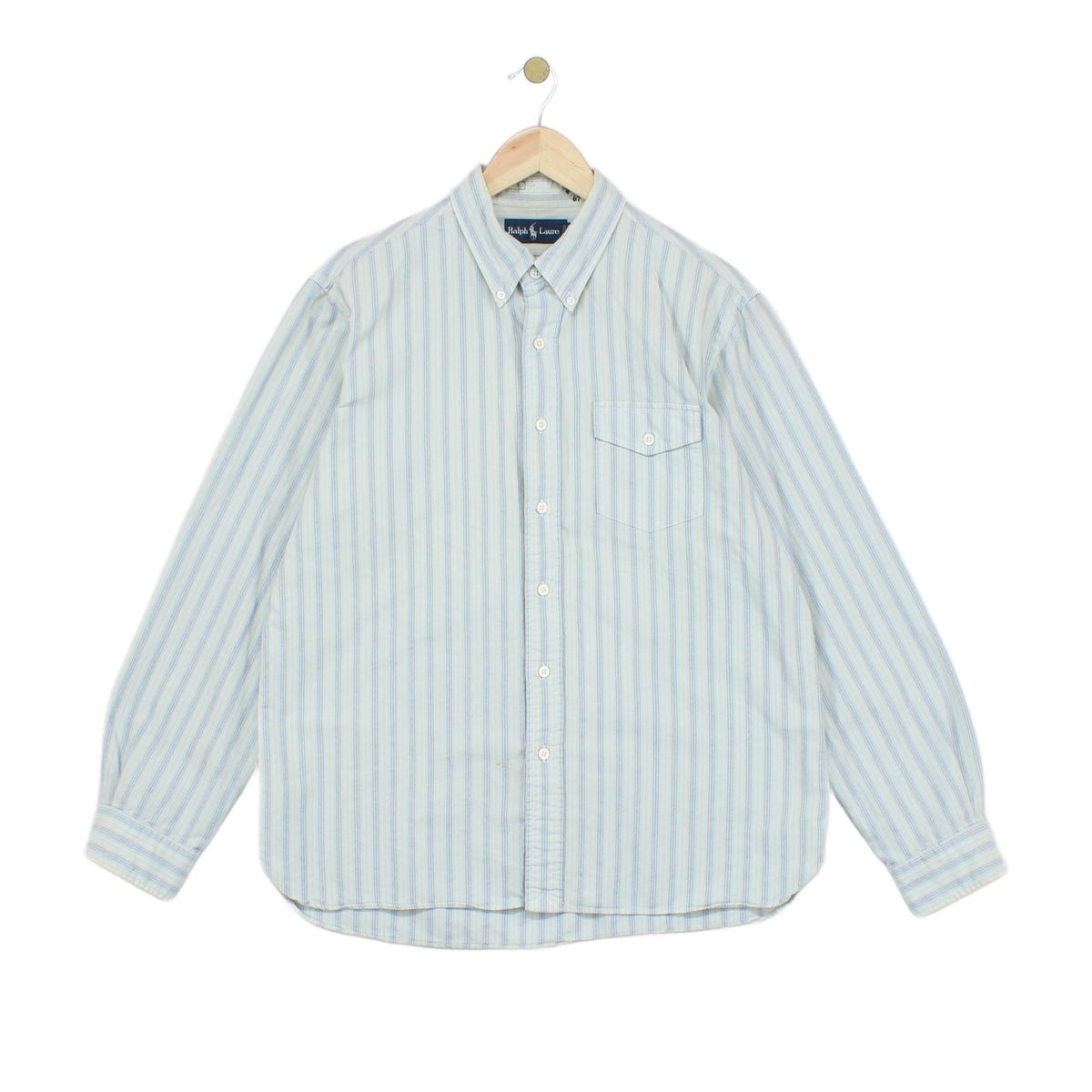 Mens Striped Shirt Button Up Long Sleeve