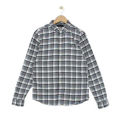 Mens Plaid Shirt Long Sleeve Check