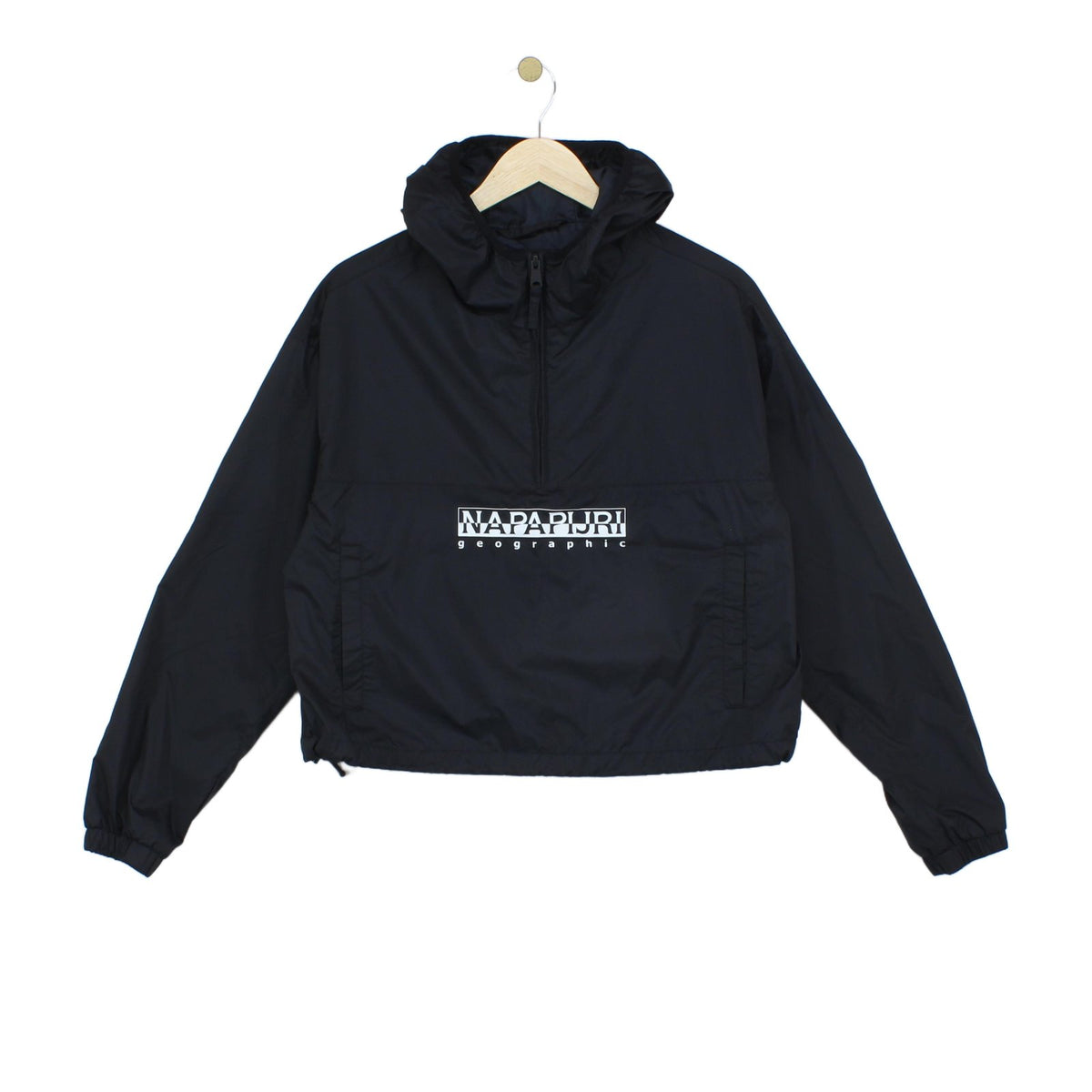 Womens 1/4 Zip Windbreaker Jacket Hooded