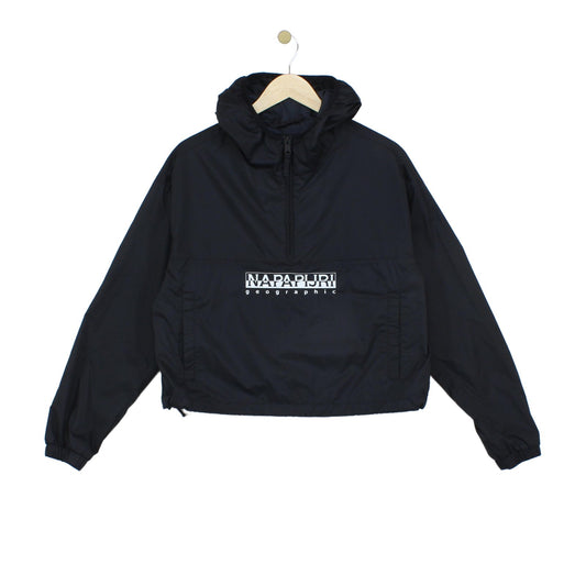Womens 1/4 Zip Windbreaker Jacket Hooded