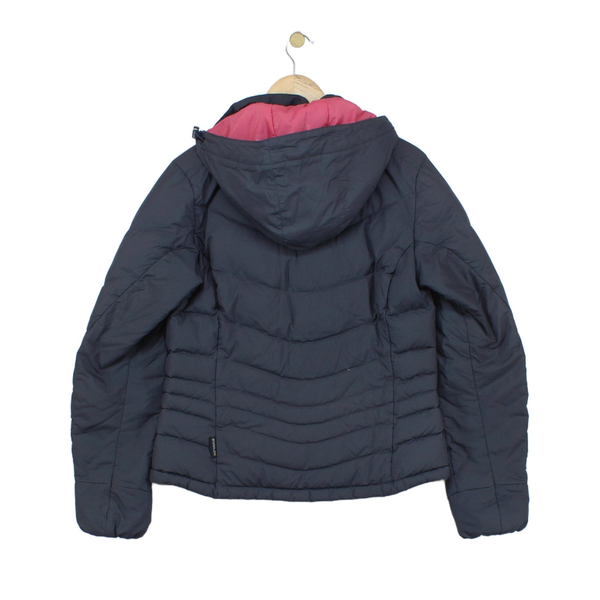Womens Quilted Jacket Down Hooded Full Zip