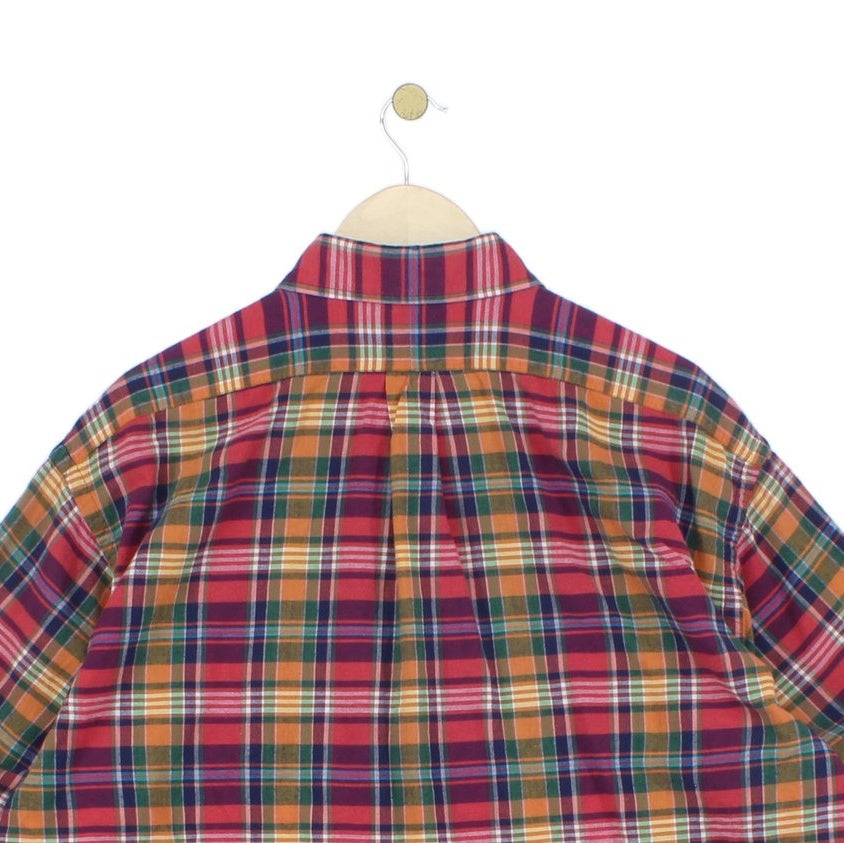 Mens Check Shirt Short Sleeve