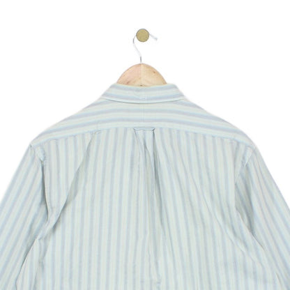 Mens Striped Shirt Button Up Long Sleeve