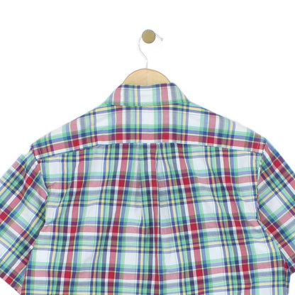 Mens Check Shirt Short Sleeve