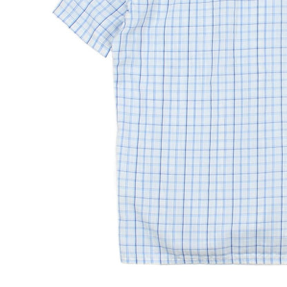 Mens Shirt Check Short Sleeve