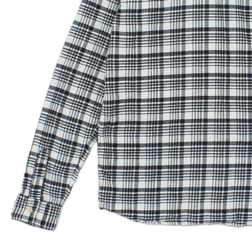 Mens Plaid Shirt Long Sleeve Check