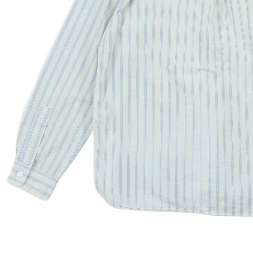 Mens Striped Shirt Button Up Long Sleeve