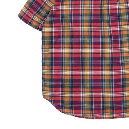Mens Check Shirt Short Sleeve