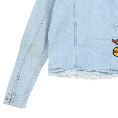 Womens Denim Jacket Patch Motorcycle