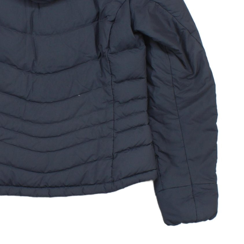 Womens Quilted Jacket Down Hooded Full Zip