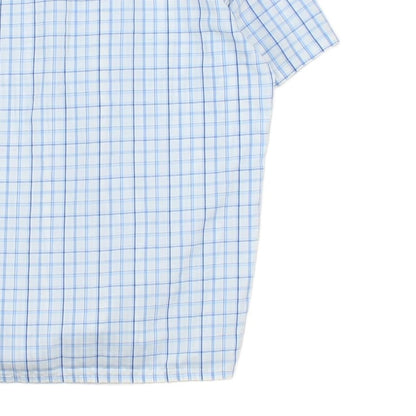 Mens Shirt Check Short Sleeve