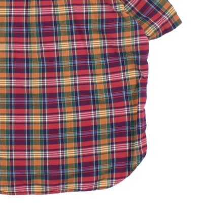 Mens Check Shirt Short Sleeve