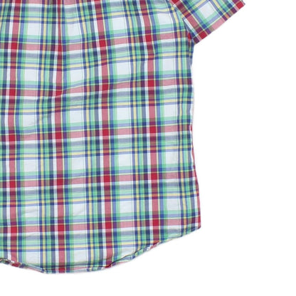 Mens Check Shirt Short Sleeve