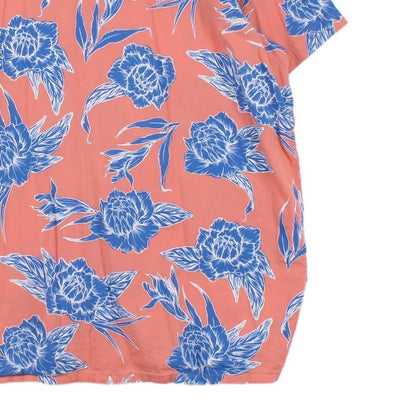 Mens Floral Shirt Relaxed Short Sleeve