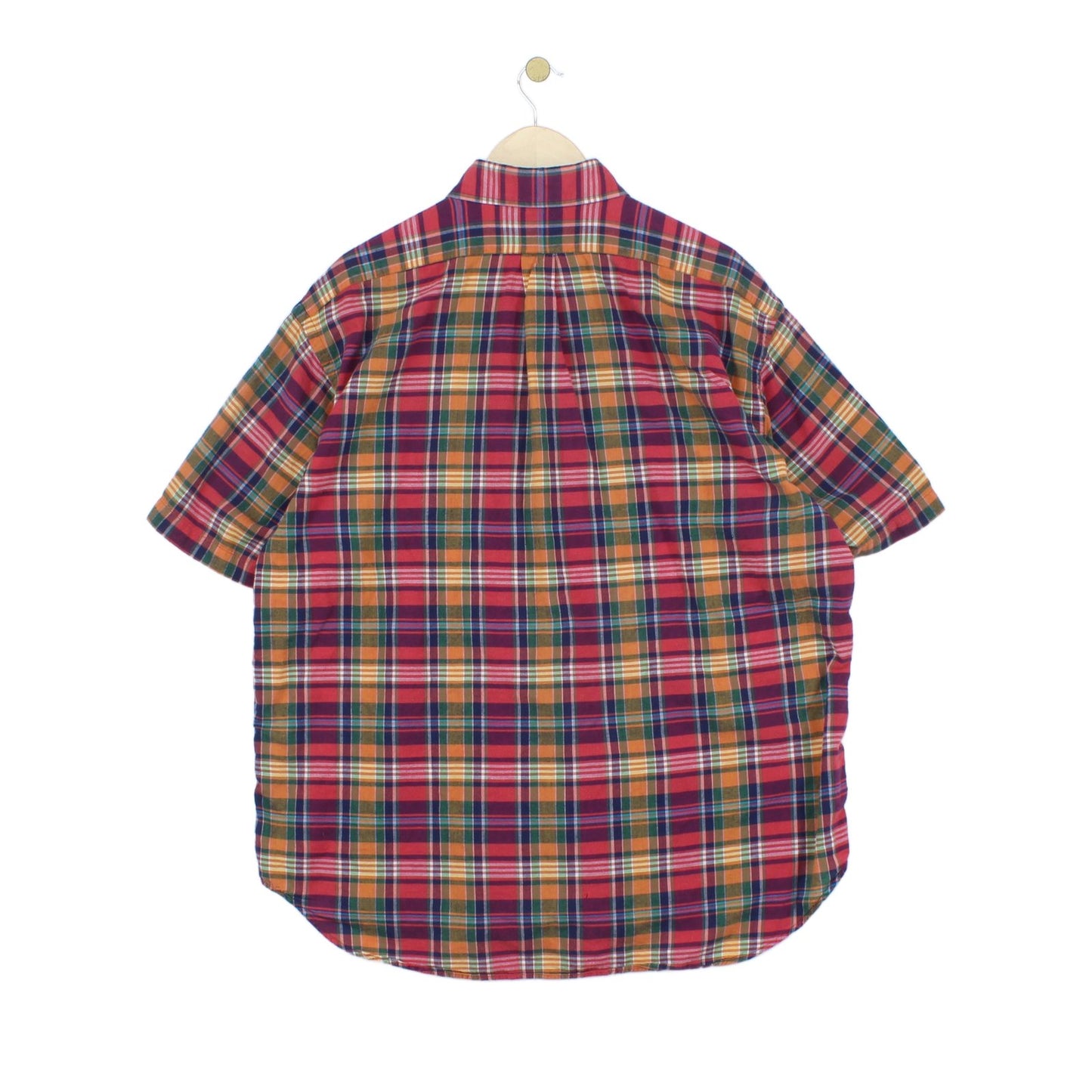 Mens Check Shirt Short Sleeve