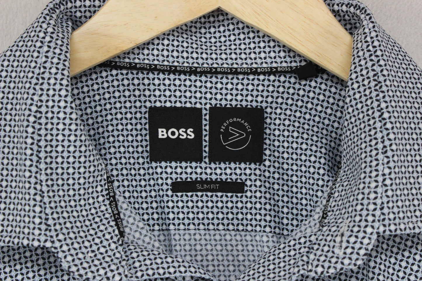 Mens Shirt Slim Fit Long Sleeve Stretch