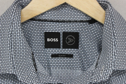 Mens Shirt Slim Fit Long Sleeve Stretch