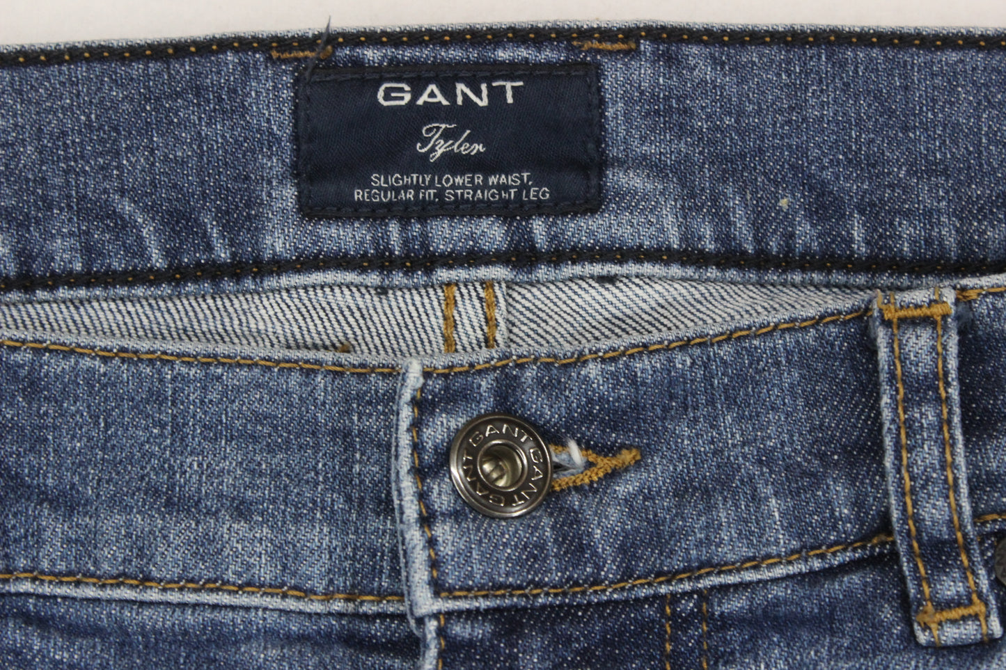 Mens Tyler Jeans Straight Leg Regular Fit Low Rise