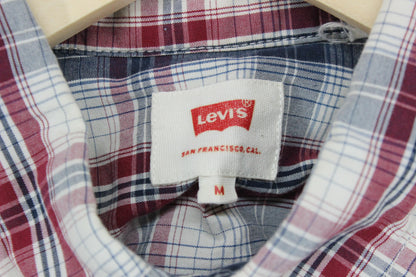 Mens Plaid Shirt Button Down Long Sleeve Cotton