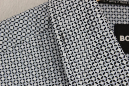 Mens Shirt Slim Fit Long Sleeve Stretch