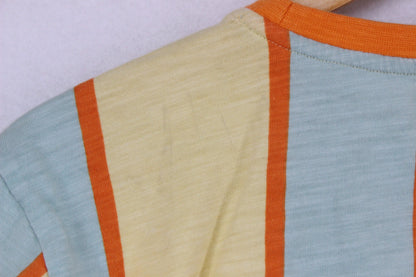 Mens Striped T-Shirt Retro Summer