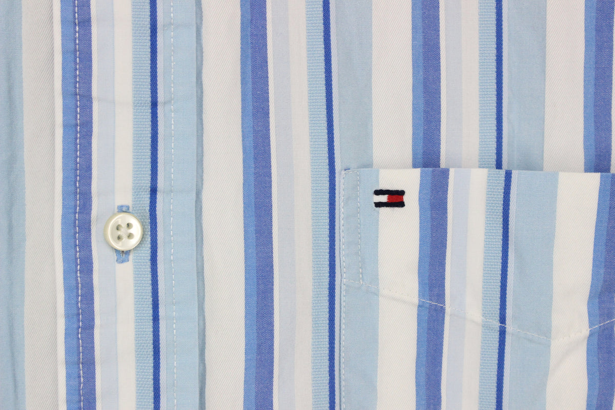 Mens Striped Shirt  Short Sleeve