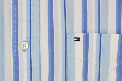 Mens Striped Shirt  Short Sleeve