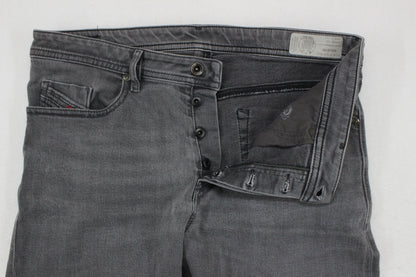 Mens Buster Jeans Regular Slim Tapered Denim