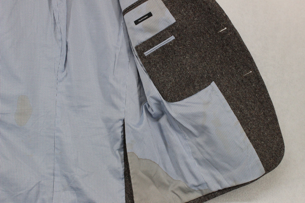 Mens Blazer Elbow Patches Wool Blend