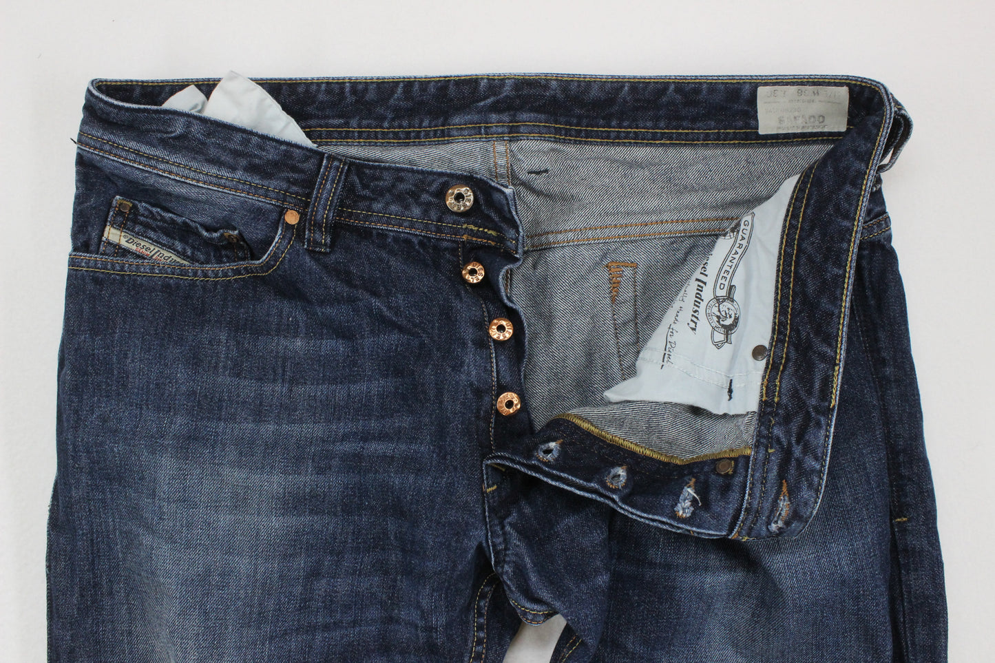 Mens Safado Jeans Slim Straight Denim