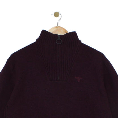 Mens 1/4 Zip Jumper Full Zip High Neck Wool