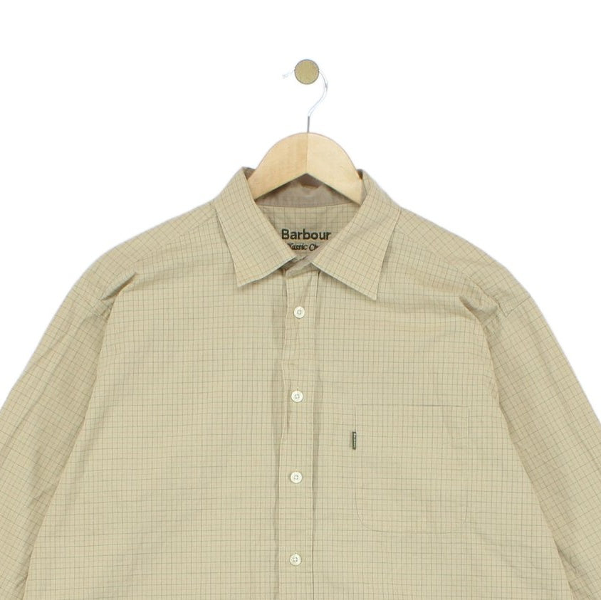 Mens Check Shirt Classic Long Sleeve